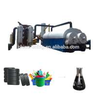 High oil yield waste plastic continuous recycled to oil machine with PLC system